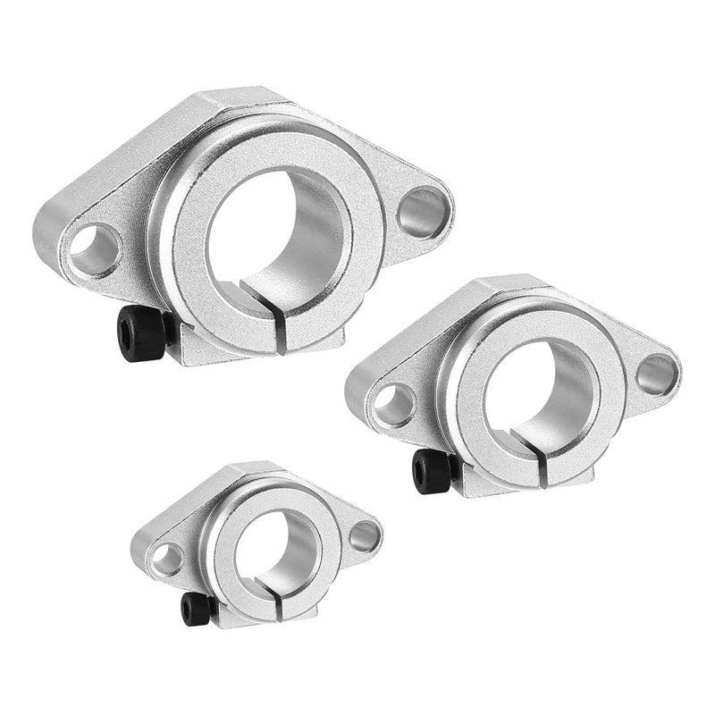 Linear Motion Rail Clamping Guide Support Shafts, 4 Pack SHF12 Aluminum Alloy Linear Bearing Slide Shaft Support Sliding Table Holder, Oxidized Limit Fixing Seats for 12mm Linear Motion Guides 12mm Linear motion shaft