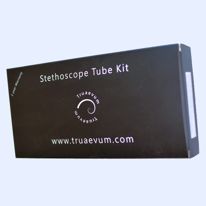 Stethoscope Tubing by Truaevum - Compatible Replacement Kit fits Littmann(r) Master Cardiology(r) Stethoscope & Cardiology III(r) Stethoscope - Double Bore Tube Binaural K7 Sky 7mm Cardio