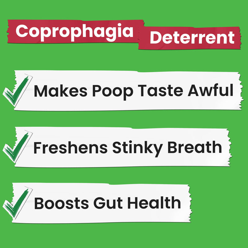 No Poo Chews for Dogs - Coprophagia & Stool Eating Deterrent with Probiotics, Digestive Enzymes & Breath Aid Support - Stop Dog Poop Eating - Made in USA - 120 Soft Chews 120 NO POO Probiotics NO Poo Chews - PawsPlanet Australia