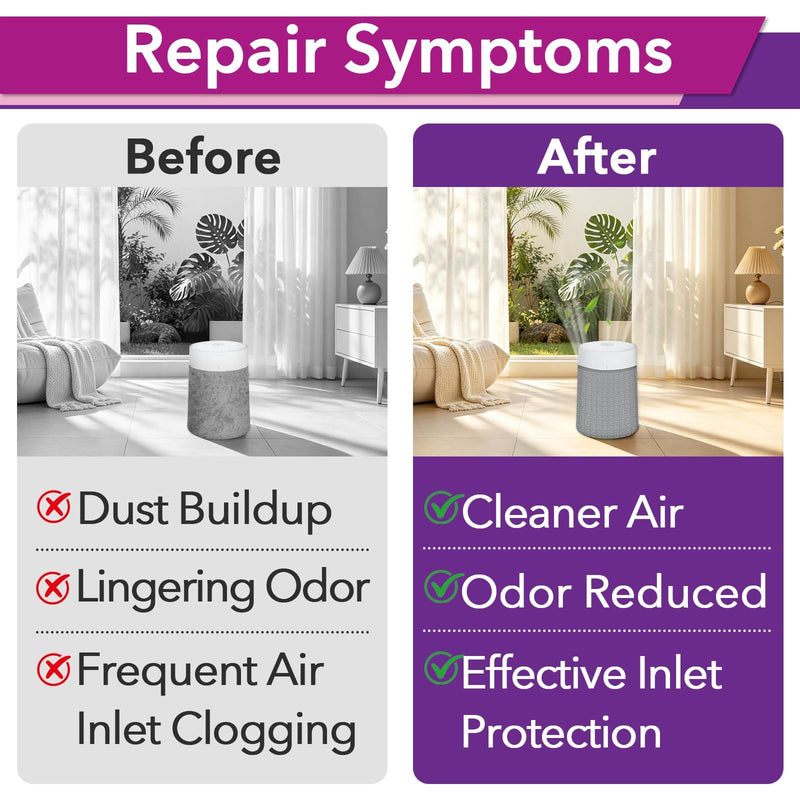 4 Pcs Pre-filter Covers Compatible with Blue Pure 511i Max Air Purifier