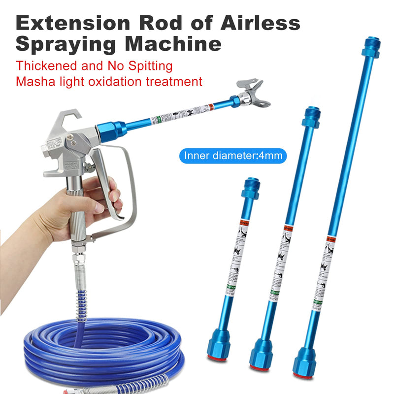 Airless Paint Sprayer Spray Gun Tip Extension Pole Rod 3 Pack Airless Sprayer Gun Spray Painting Wand 8inch 11.8inch 20inch 8inch+11.8inch+20 inch