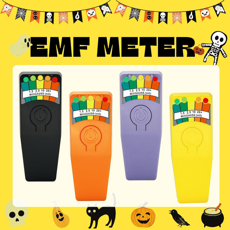 EMF Meter Ghost Hunting Magnetic Field Detector Spirit Box Paranormal Equipment Tester 50Hz-20,000Hz Black