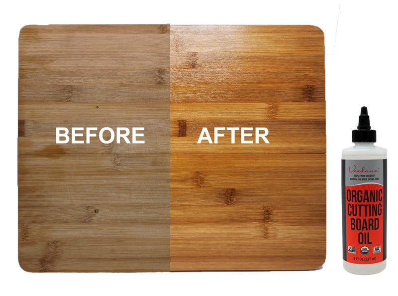 Verdana Organic Cutting Board Oil – Food Grade Kosher Non-GMO – 100% Coconut Derived & Vegan - Butcher Block Oil & Conditioner and Polish for All Wood – NO Mineral Oil Involved – 8 Fl Oz - NewNest Australia