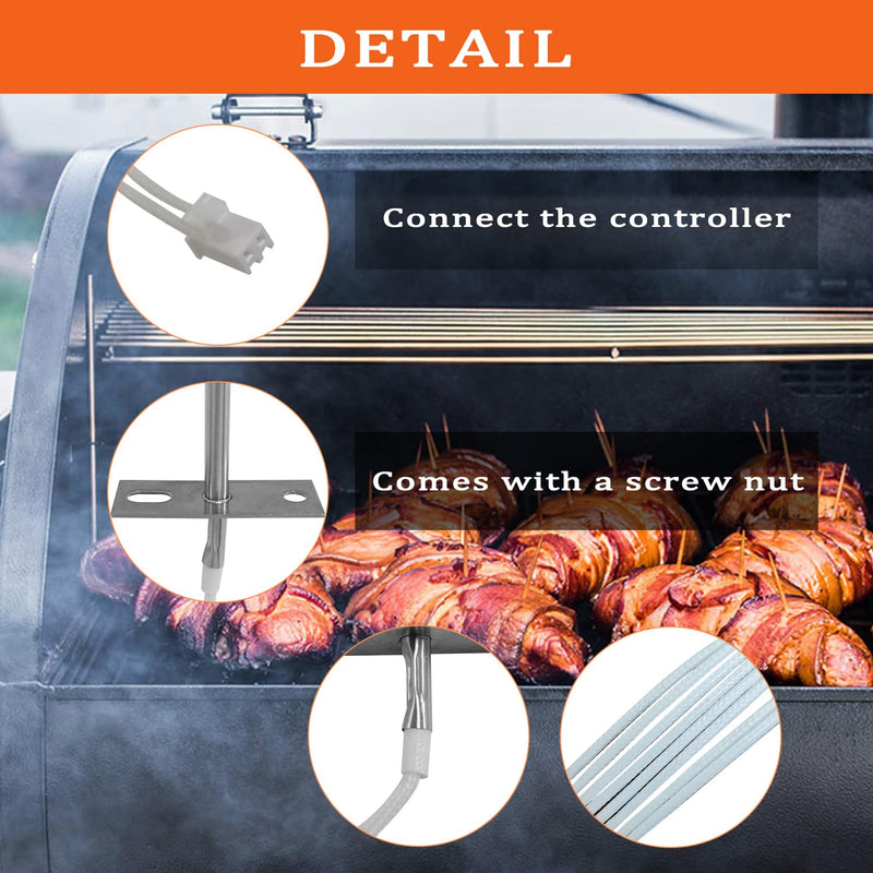 Replacement for RTD Temperature Sensor Probe, Compatible with Camp Chef Wood Pellet Grills, Replace for Part PG24-44 RTD Probe