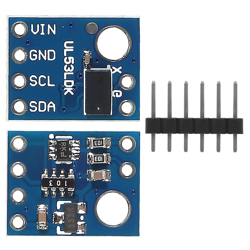 6pcs GY-530 VL53L0X Ranging Sensor Module VL53L0X Time-of-Flight (ToF) Ranging Sensor Breakout 2.8-5V I2C IIC Interface Communication