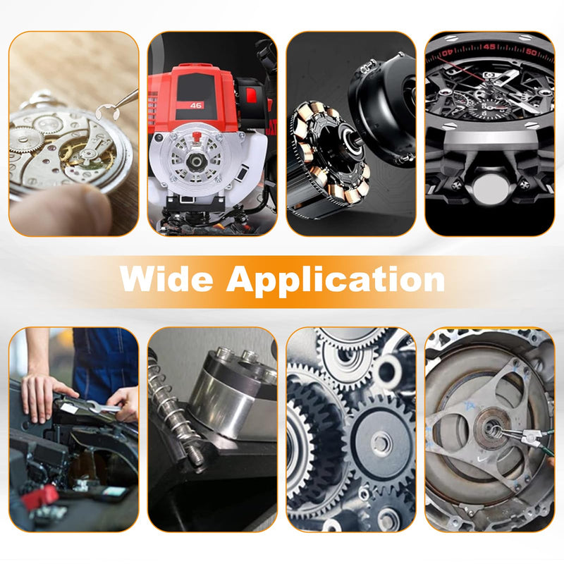 E Clip Circlip Assortment Kit 330PCS 14 Size Carbon Steel External Retaining Rings Washer E-Ring Metric Circlip Rings Kit for Bearings Gears Pulleys and Axles Includes Sizes of M1.5-M15 Black Alloy 330PCS E-Clips