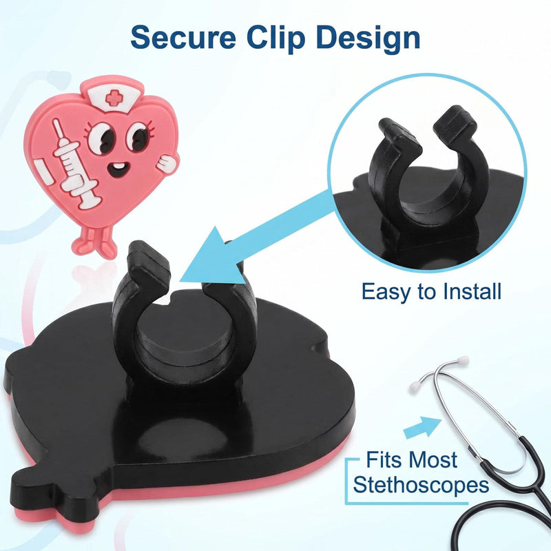 30 Pcs PVC Material Cartoon Medical Elements Stethoscope Charms | Stethoscope Accessories for Nurse Medical Worker Can Also Be Used for Decorating Pen Caps and Blood Pressure Monitors