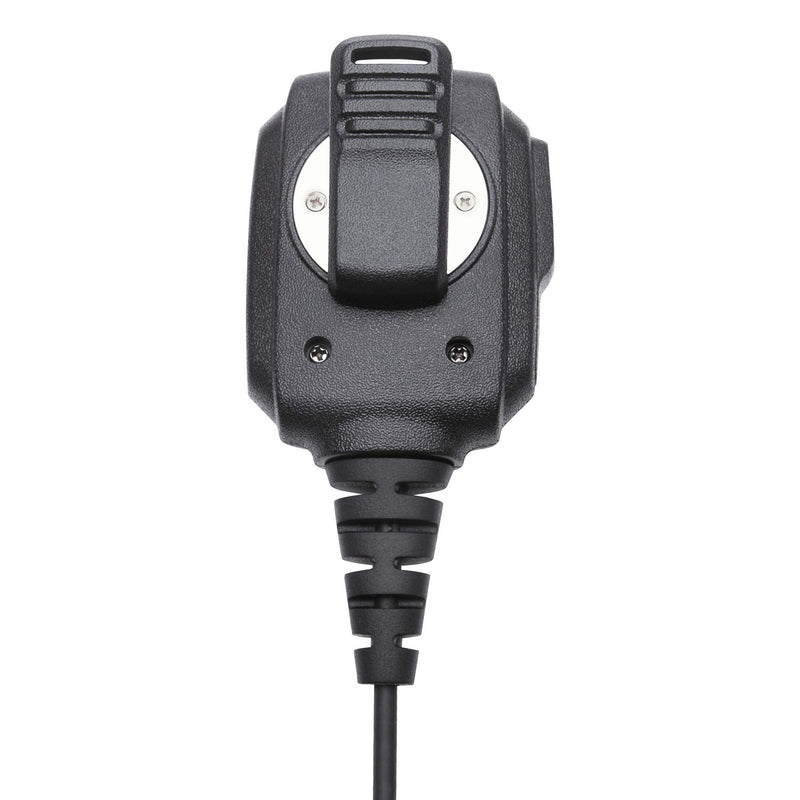 Midland- AVPH10 Handheld Two-Way Radios - Shoulder Speaker Mic with Rotating Clip for GMRS - GXT1000VP4 and all Midland Radios - Plug and Play Communication with Push-to-Talk Button - PTT Black 1-Pack