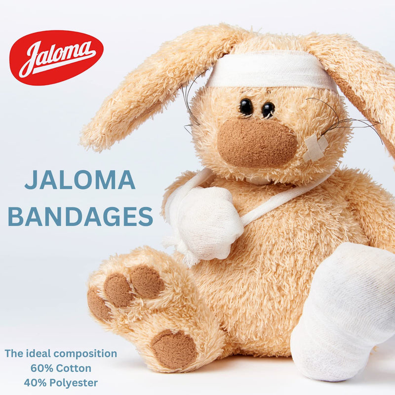 Jaloma Elastic Bandage, Comfortable Stretch Wraps to Support Injured Joints and Sprains, 3-Pack of 11.81", 3 Bandages White 11.81 " (3 Count) - NewNest Australia