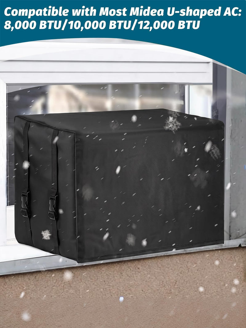 Windproof AC Covers for Outside, for Midea U-Shaped 8000/10000/12000 BTU