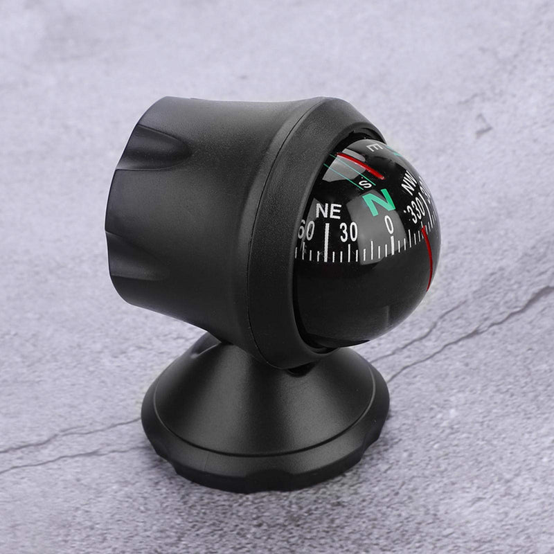 03 Vehicle Compass, Marine Compass, Black Electronic Adjustable Fast Response Adjustable Mounting Bracket Easy to Stick for Car Boat