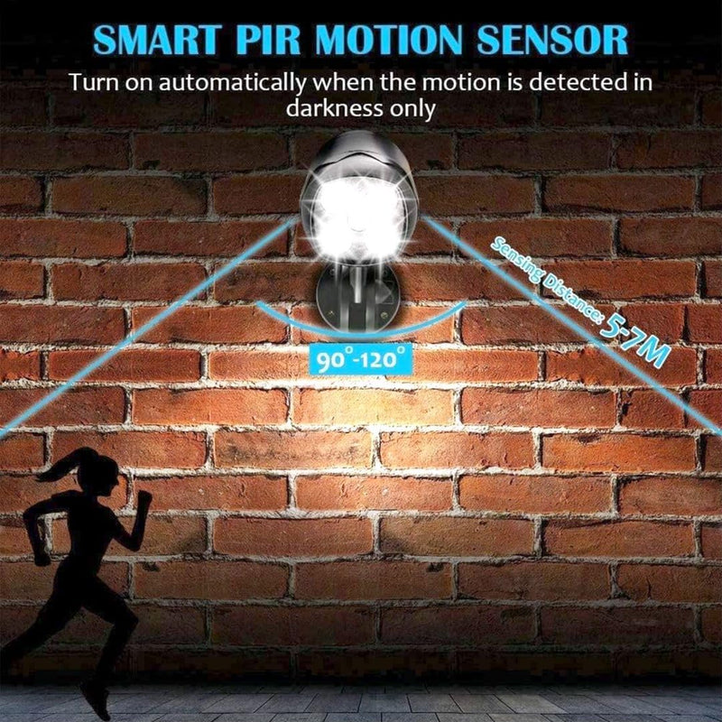 Battery Operated Motion Outdoor Waterproof Lights, 800 Lumen Ultra Bright Battery Powered Night Activation Security Spotlight for Porch, Trash Can, Stairs, Garage (2 Pack) 2 Packs