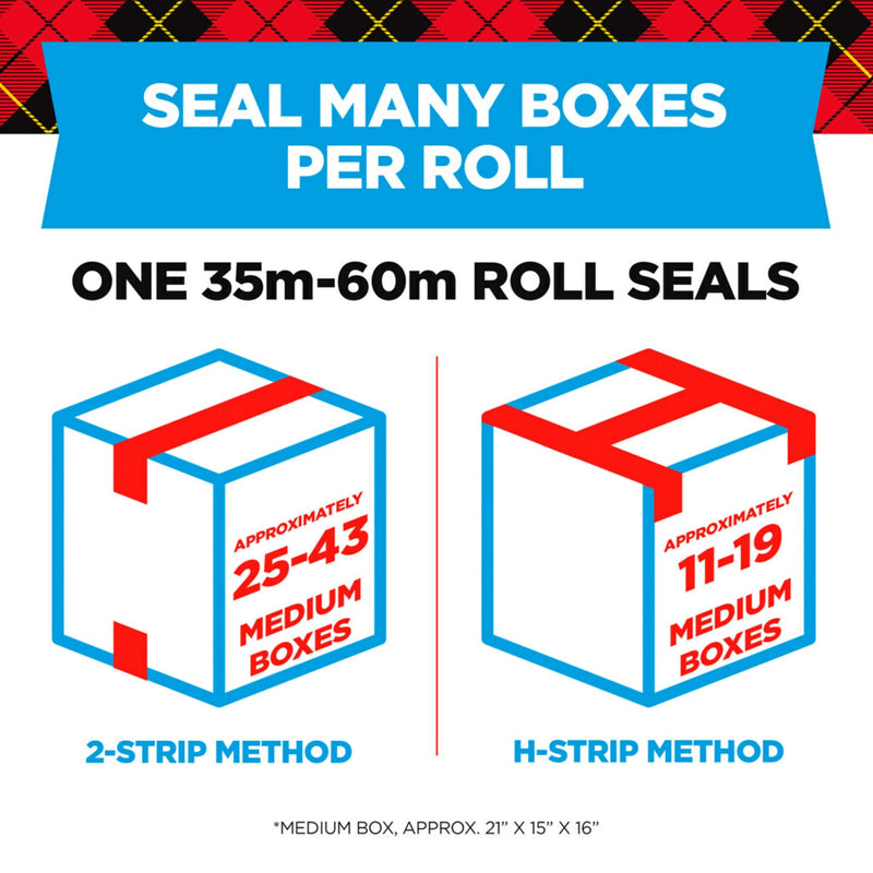 Scotch Heavy Duty Shipping Packing Tape, Clear, Shipping and Packaging Supplies, 1.88 in. x 54.6 yd., 1 Tape Roll 1 Count (Pack of 1)