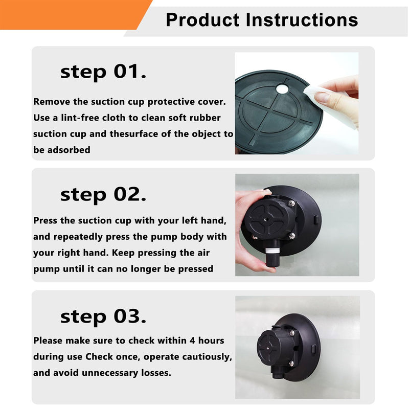 4.5 Inch Suction Cup Boat Mount | Marine-Grade Holder for Camera, Smartphone & Action Camera, 360° Rotatable Ball Head,for Boats, Yachts