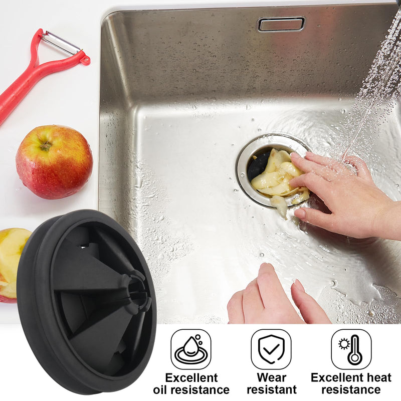 Garbage Disposal Aplash Guards Sink Baffle Drain Cover Garbage Disposal Cover 3 3/8" Inch in Diameter Garbage Disposer Accessories Compatible with InSinkErator Evolution Series, 2 Pack