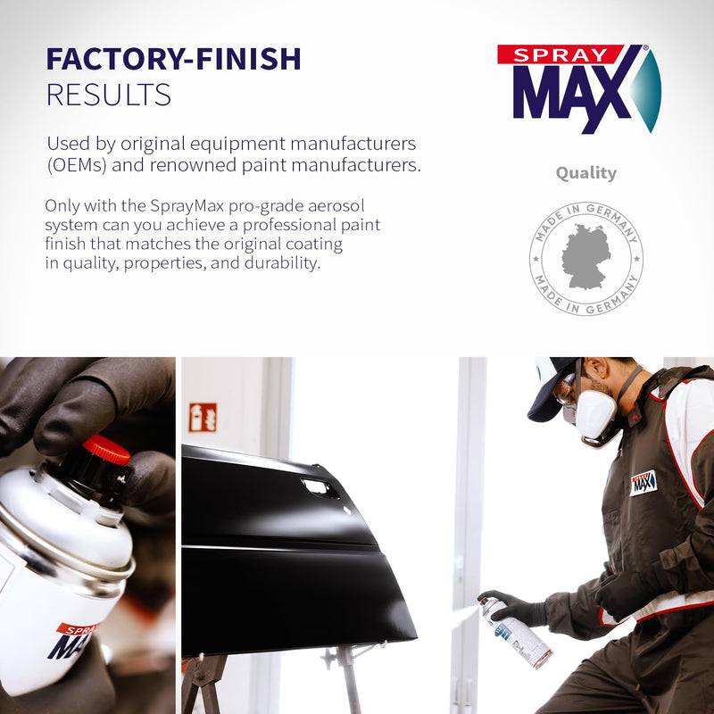 SprayMax 2K Topcoat Hot Rod Satin Black | 2K Satin Black Spray Paint