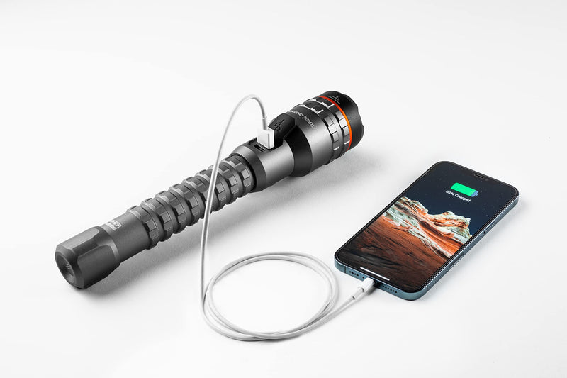 NEBO DAVINCI 3200L Flashlight | 3200 Lumens, 4 Light Modes, Rechargeable Waterproof Light for EDC, Hiking & Camping, Handheld Power Bank to Charge Your Phone, Includes USB Charging Cable 3200 Lumens, Pack of 1