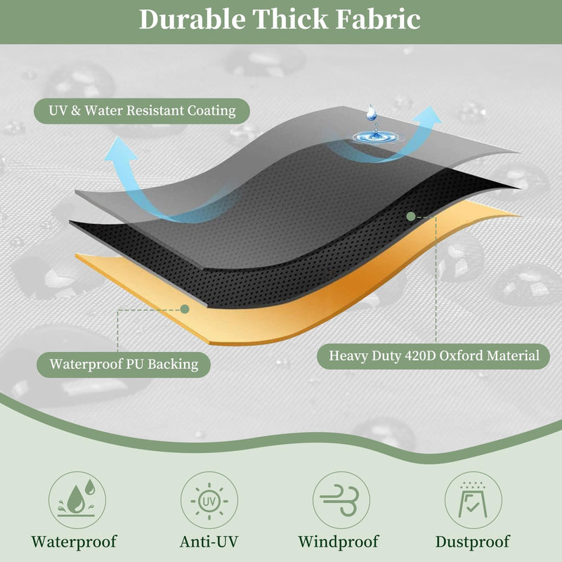 Evaporative Cooler Cover for Hessaire MC37M/MC37V 3100CFM,Outdoor Heavy Duty Waterproof Swamp Cooler Covers for AC Unit Protection,25"L x 18"W x 37"H,Black 25"L x 18"W x 37"H
