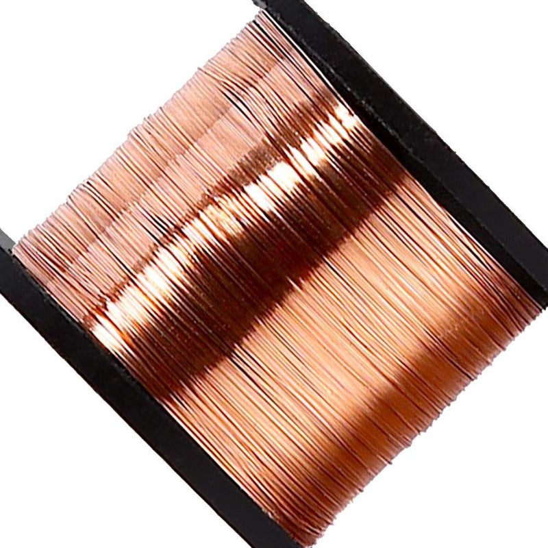 Maxmartt 0.1mm Copper Wire, 5Pcs Enameled Wire Roll, Winding Magnet Copper Solder Wire Length 15m