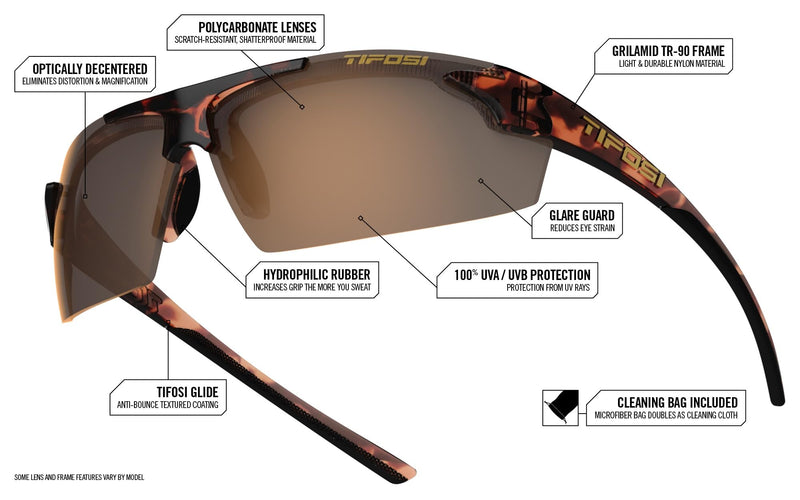 Tifosi Track Sport Men & Women Sunglasses - Ideal For Baseball, Golf, Pickleball, Running and Tennis - Unisex Glasses White/Black (Smoke Bright Blue Lens)