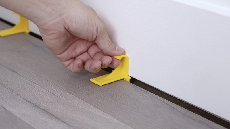 Laminate Flooring Spacers : for Installing Laminate Wood, Vinyl Plank, Engineered Hardwood, LVT, Bamboo, Subfloor Panels, or Any Floating Floor Material. Made in The USA.