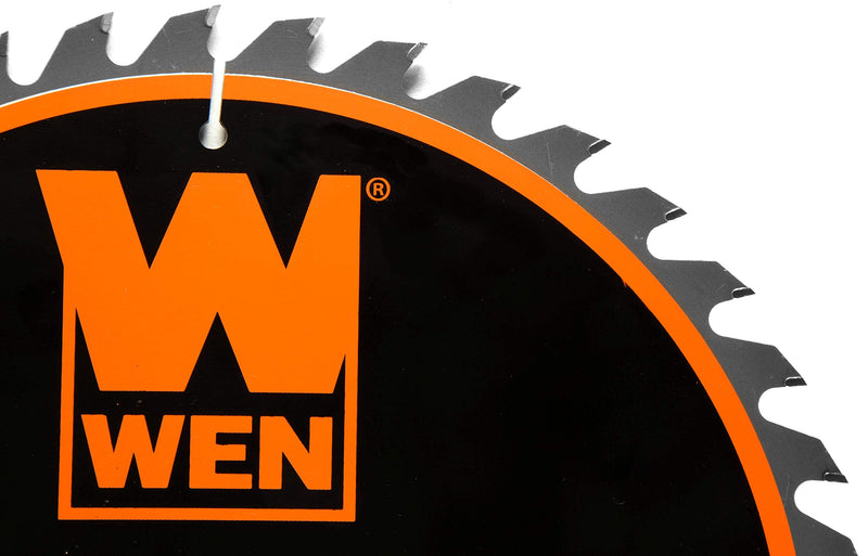 WEN BL1040 10-Inch 40-Tooth Carbide-Tipped Professional Woodworking Saw Blade for Miter Saws and Table Saws Standard