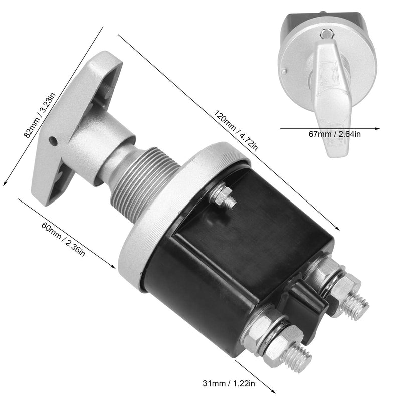 Battery Disconnect Switch 1500A 48V Isolator Cut Off Power Battery Switch for Marine Car Boat RV ATV Vehicles