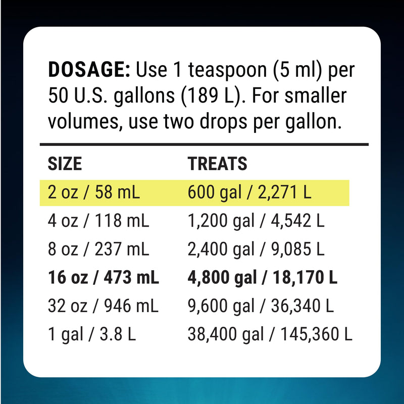 Fritz Complete – Concentrated Water Conditioner/Tap Water Dechlorinator, Instantly Detoxifies Chlorine, Chloramines, Heavy Metals, Ammonia, Nitrite/Nitrates, for Fresh and Saltwater (2 oz)