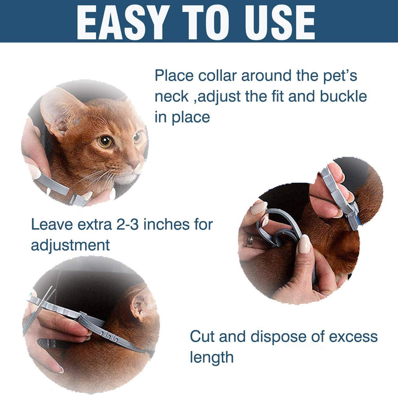 Flea and Tick Collar for Dog, Made with Natural Plant Based Essential Oil, Safe and Effective Repels Fleas and Ticks, Waterproof, 12 Months Protection, 13.8 in Fits Small Dog (2 Packs) - PawsPlanet Australia