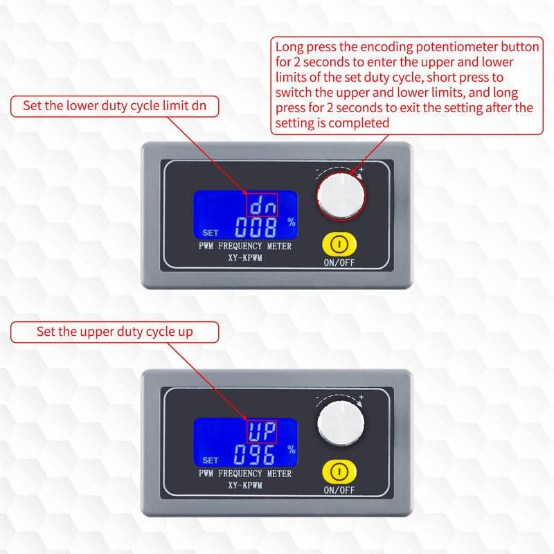 Signal Generator XY-KPWM 1-Channel PWM Generator 1Hz-150kHz Dual Mode PWM Pulse Frequency Square Wave Signal Generator Module LCD Display 3.3-30V 5-30mA Pulse Frequency Generator with Shell