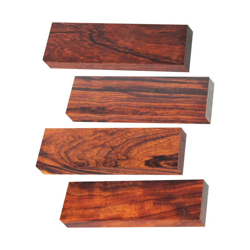 IECAP LLC 4 Pieces Ironwood Knife Scales - Natural Wood Knife Handle Material – Knife handle Scales for DIY Crafts - Size 4.72 x 1.57 x 0.39 Inch