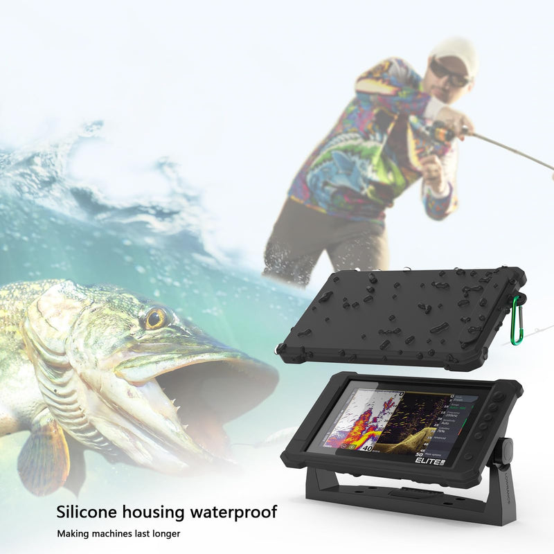 HOLACA Protective Silicone Cover Case for Lowrance Elite FS 9 inch Fishfinder/Chartplotter, Full-Coverage and Anti-Scratch Skin