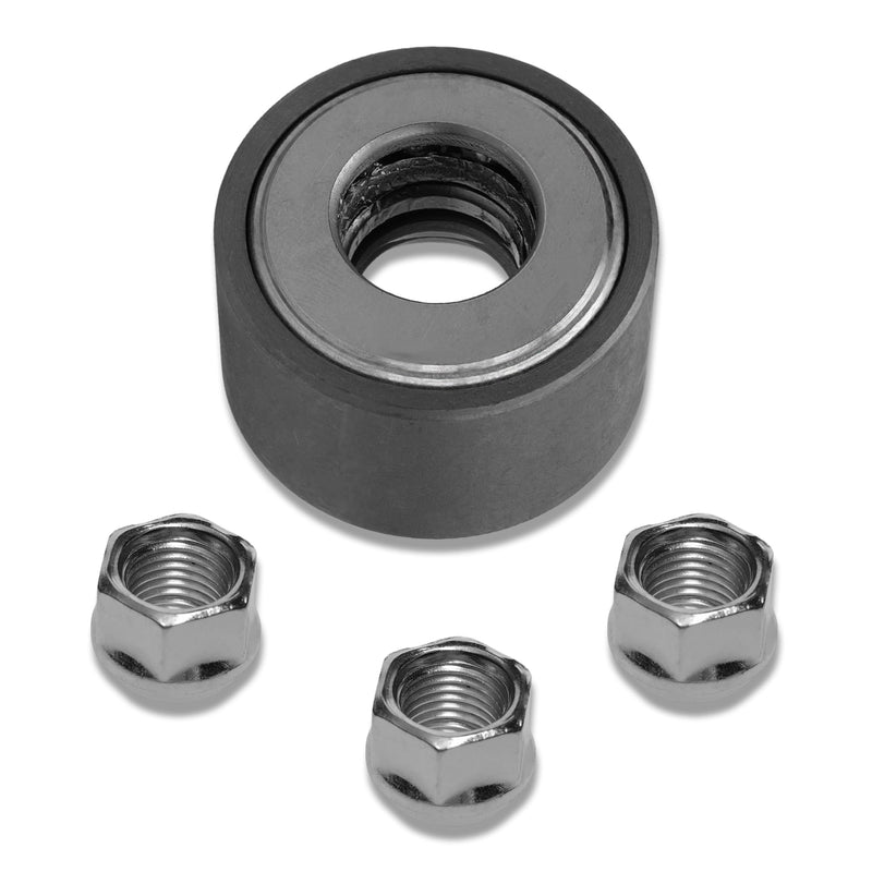 Wheel Stud Installer Tool, Tire Stud Tool, M12x1.25 M12x1.5 M14x1.5, Iron, with 3/4" Hex Wheel Lug Nuts, Silver Tone, 1 Set