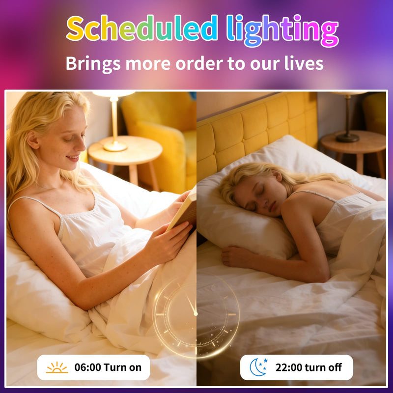 I-SHUNFA Smart G9 RGBCW LED Bulbs, App & Remote Control, AC 120V, 2700K-6500K + 16M Colors, Dimmable 1%-100%, 4W 400LM, Music Sync, Timer (3 Pack with Remote)
