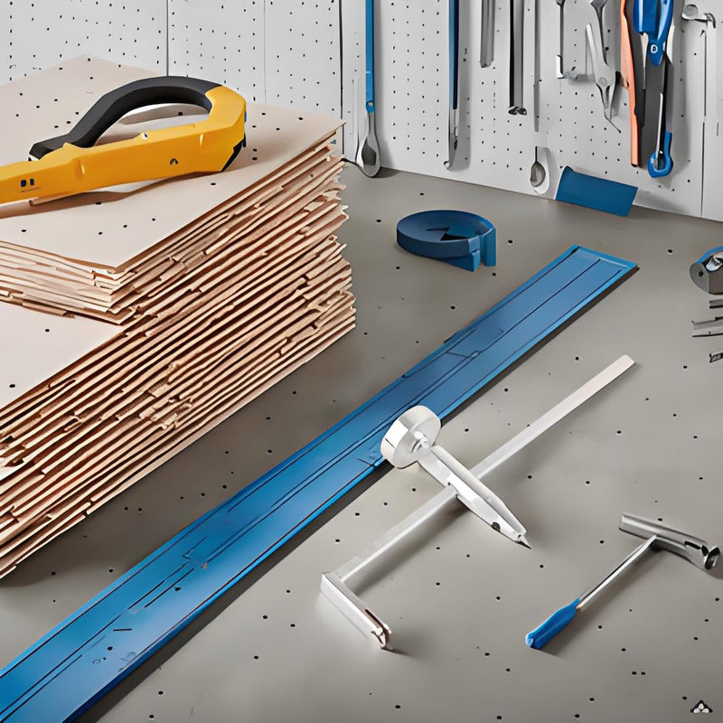 Drywall Circle Hole Cutter, Steel Shaft Plasterboard Saw, Stainless Steel Circle for Precise Plasterboard Notching for Precise Notching, High Durability and Easy Measurement, Max 400mm Diameter