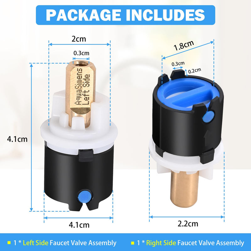 RP60400 Faucet Cartridge Replacement for Delta Diamond Seal Technology (DST), Fits Most Delta 2-Handle Bathroom, Kitchen, Sink and Bathtub Faucets 1920, 1930, 1940, 1960 Series, Leak-Free Black RP60400 Cartridge