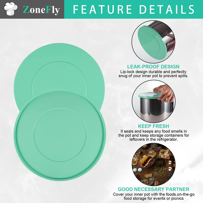 Silicone Cover Fits Instant Pot 8 Qt - 8 Quart Inner Pot Lid for Insta Pot 8 Qt Duo,Pro,Ultra,Crisp,Nova,Plus & More - Best Sealing Lid for 8 Qt Pressure Cooker Instapot Cover