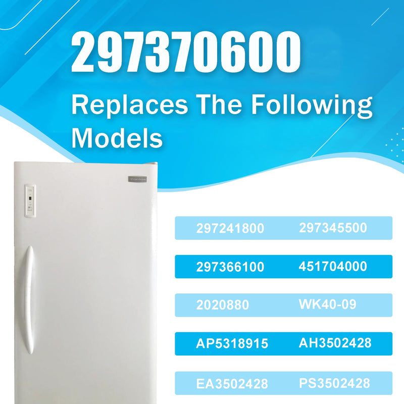 Upgraded 297370600 Refrigerator Control Display Board for Frigidaire & Crosley Freezer Electronic Control Board - Replaces 297241800, 297366100, PS3502428, 2020880