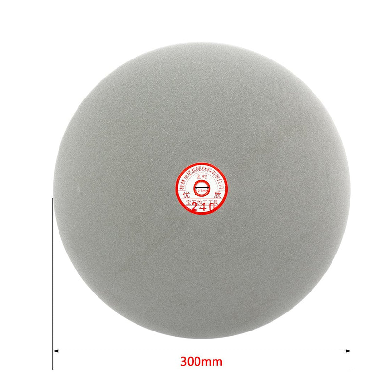 uxcell 300mm 12-inch Grit 240 Diamond Coated Flat Lap Disk Wheel Grinding Sanding Disc 240 Grit