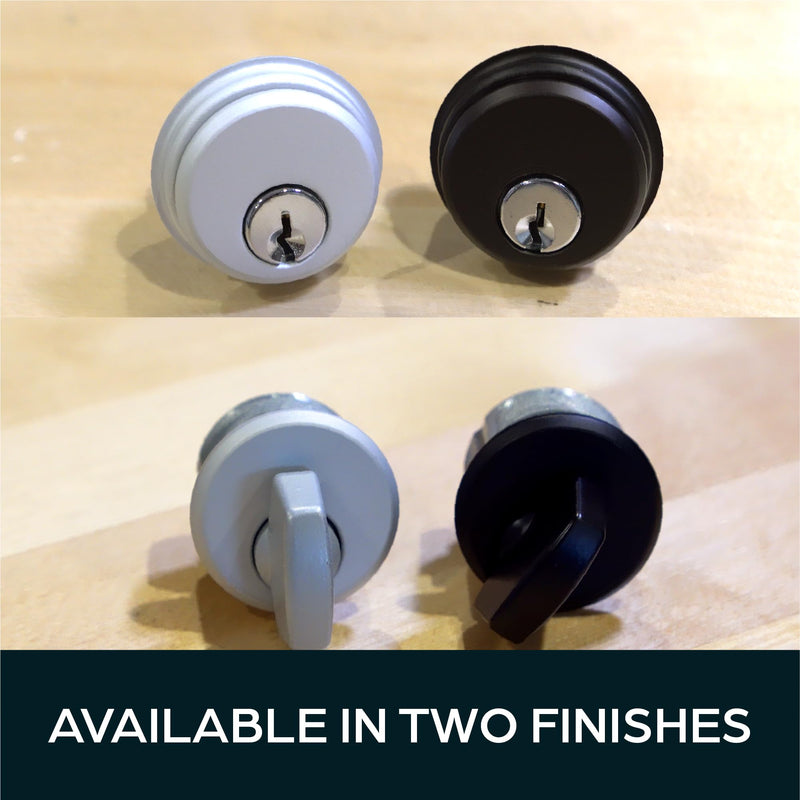 Summit DOORWARE Mortise Cylinder Deadbolt Lock with Keys | Adams Rite Style Door Lock Replacement Parts | Mortise Lock Replacement Kit | Replacement for MS1850S Series Locks | Duronotic Finish 1-1/8" Backset