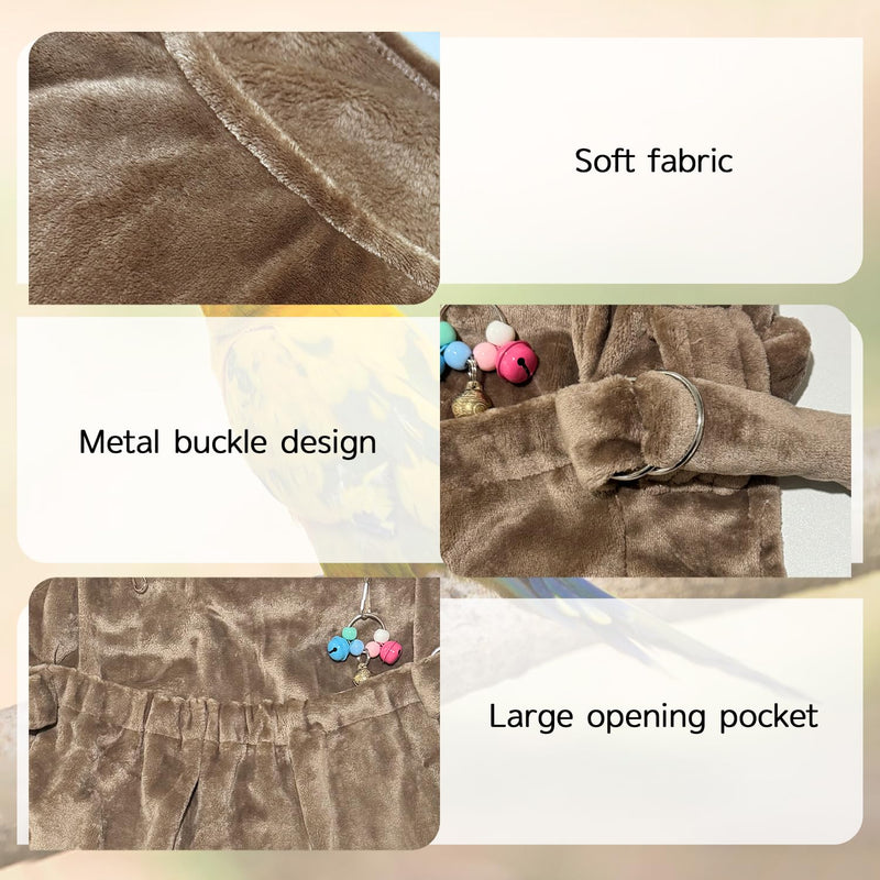 La La Pet® Parrot Anti-Scratch Shoulder Protector and Apron Set Parrot Training Shoulder Cape Parrot Diaper Shawl Pet Bird Shoulder Poop Protector for Macaws Cockatoos Parakeets Cockatiels - PawsPlanet Australia