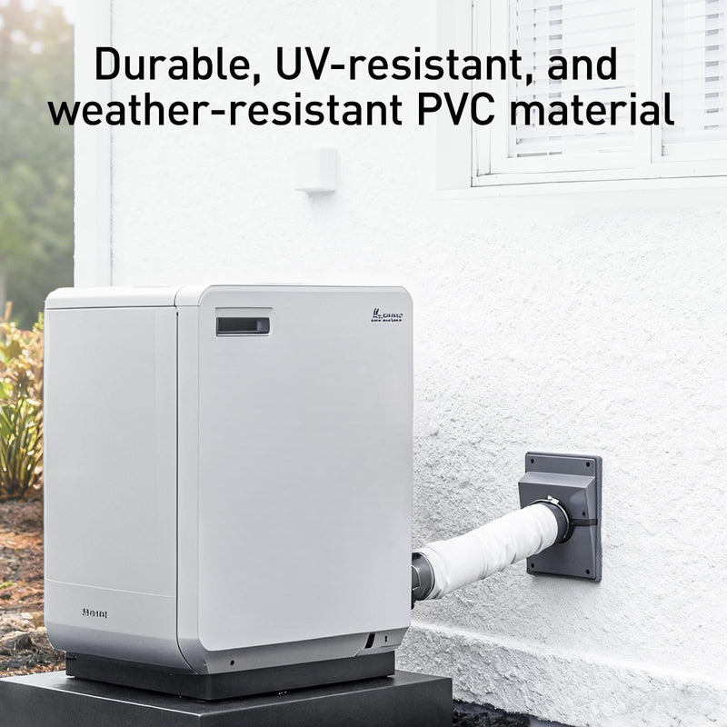 HVAC Wall Penetration and Line-Set Cover Kit, Separable AC Line Setting Wall Cover Plate Kit with Soft Gasket, Cover for Indoor and Outdoor Air Conditioner Systems (Grey, 2-3/8 in) Gray