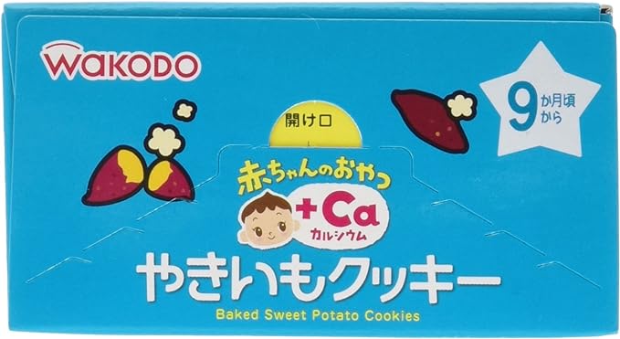 Wakodo Baby Treats + Ca Calcium Yakiimo Cookies, 6 Bags - NewNest Australia