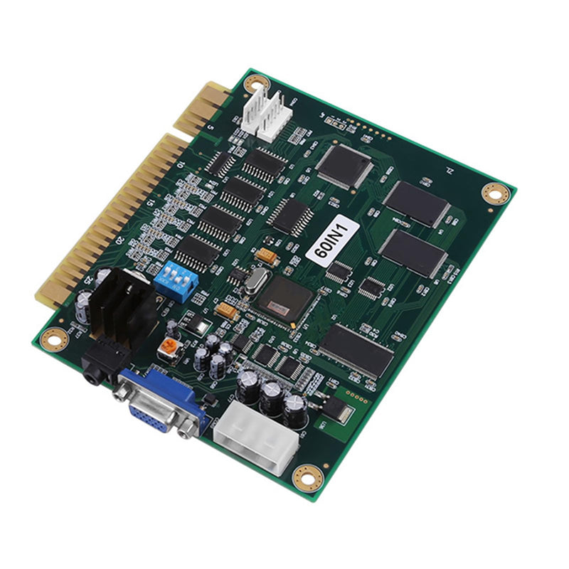 KIMISS 60 in 1 Multicade PCB Board for Game Machine CGA/VGA Output Classic Multicade Board Game Parts PCB Board