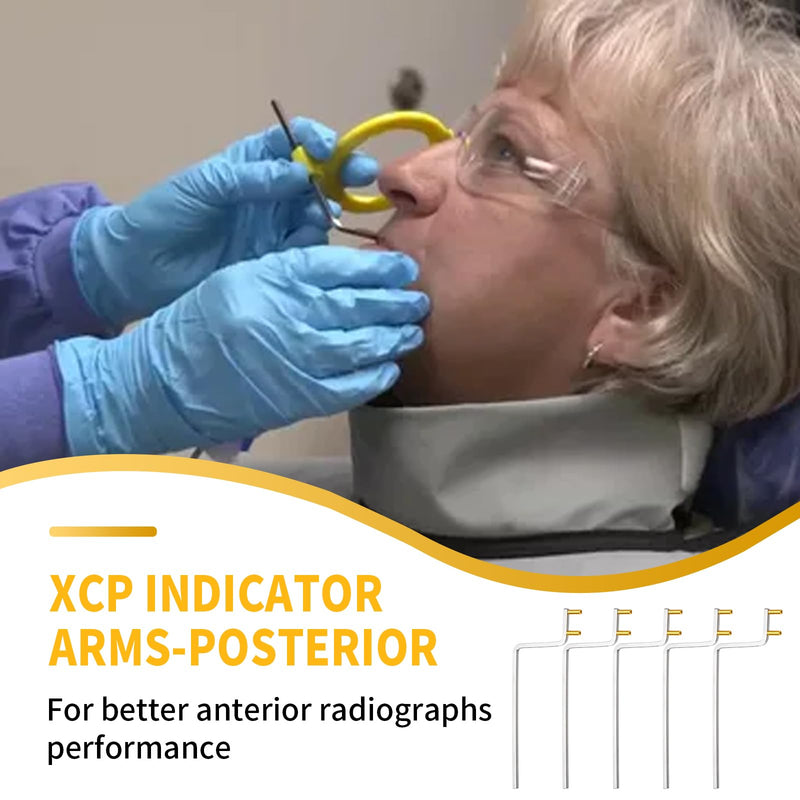 PER4MANCE Dental Posterior Indicator Arms (Pack of 5): Dental X-Ray Sensor Holder BAI Style Yellow Color-Coded, Autoclavable