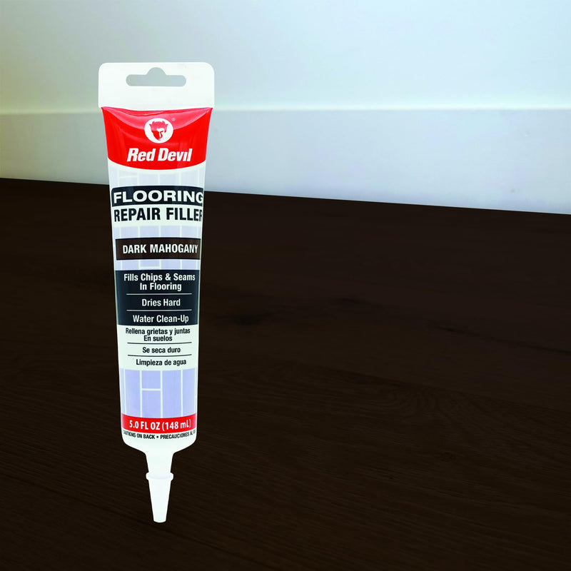 Red Devil 056070 Flooring Repair Filler, 5 oz., Dark Mahogany, 4 Pack Pack of 4