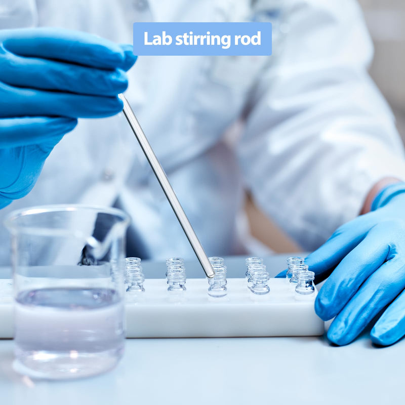 15 Pack Glass Stirring Rods: Diameter 5mm Length 6 inch Glass Stir Sticks, Borosilicate Glass Stirring Rod for Mixing Lab 6 inch 5 mm