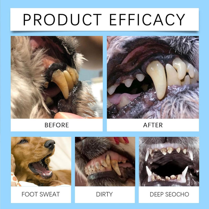 Pet Oral Tartar Remover, Pet Dental Foaming Care Spray, Oral Spray for Dogs Teeth Cleaning, Breath Freshener,Support Healthy Gums, No Brushing Needed Pet Dental Care Spray (2pcs)