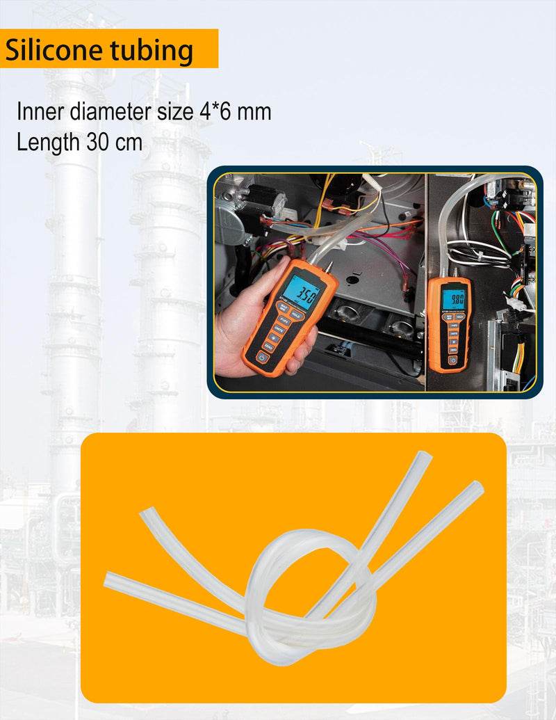 JL3MN Manometer Probe Kit, Use for Klein Tools ET180 Digital Manometer use for Fieldpiece JL3KM2, SDMN5，SDMN6，ADMN2,HVAC Pitot Static Tube Fit ZIBOO JL3MN