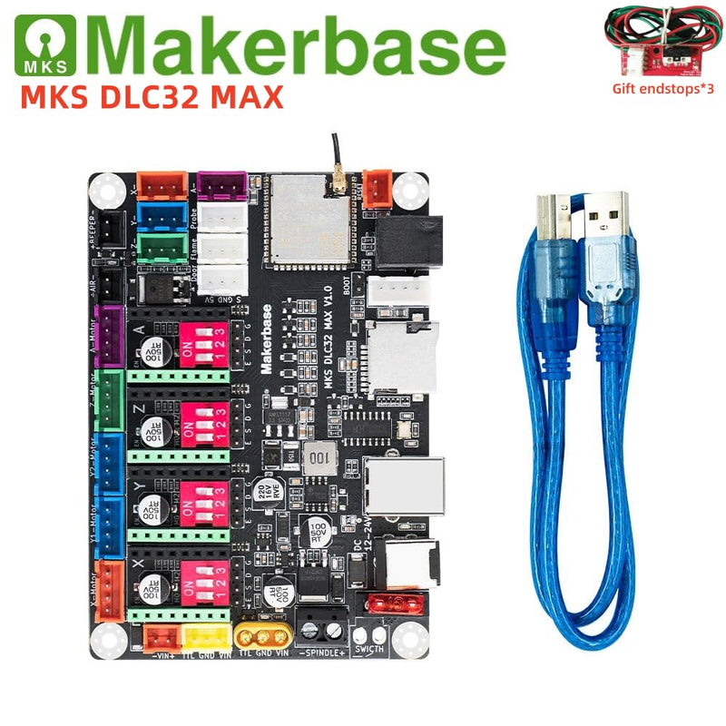 CNC Controller 4 axis MKS DLC32 MAX Expansion Card GRBL 32 bit ESP32 Shield Breakout Board Engraving Machine Upgrade Parts
